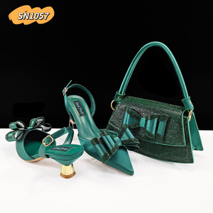 Set di Borse da Donna Peach 2025, Scarpe con Tacco Alto alla Moda con Borsa Coordinata - Product Image 5