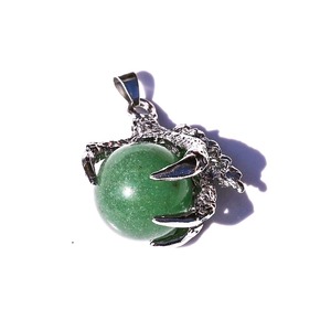 Ciondolo zodiacale con artiglio di aquila 12mm sfera rotonda di quarzo ciondolo di pietra naturale con artiglio di aquila per collana orecchini creazione di gioielli - Product Image 4