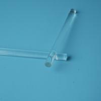 Lentille transparente de tige de guide de lumière en verre optique résistant à la température de Borosilicate élevé de forme personnalisée d'usine pour laboratoire