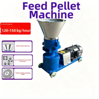 Machine à granulés d'aliments pour animaux en acier de 5 mm, haute capacité 220 kg/h, pour bovins, ovins, poulets, machine innovante commerciale de fabrication d'aliments pour bétail de 3 mm