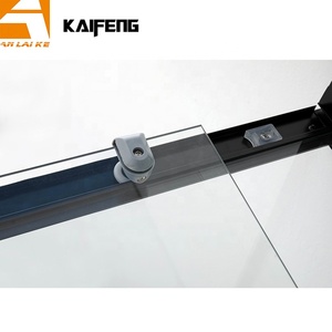 Cabine de <span class=keywords><strong>douche</strong></span> complète en verre à prix abordable avec cadre noir KF-314, porte coulissante, 4 côtés entièrement fermés, avec receveur - Product Image 5