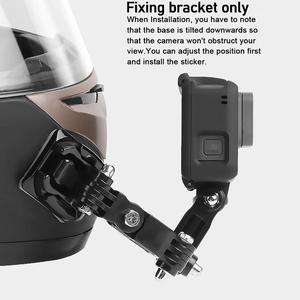 Accessoires pour casque avant et latéral, Support de Base de boucle en forme de J, en stock, pour GoPro Hero 5, 6, 7, 4, Xiaomi Yi, 4K, SJCAM - Product Image 2