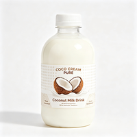 Étiquettes de bouteilles de jus de noix de coco Haoxuan ODM, autocollantes, imperméables, imprimées, autocollants pour boissons, service d'impression personnalisé