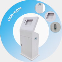 Boîte de commande en acier galvanisé Shangyi avec écran tactile IP54, console d'opération inclinée, modèle SY-8122/SY-8010 640Wx1450Hx435Dmm