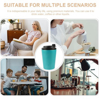 RTS Double Paroi 12oz 8oz En Acier Inoxydable Gobelet De Voyage Tasse À Café Isolée Sous Vide Avec Couvercle Pour Dégustation De Vin