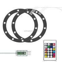 Kit de bande lumineuse LED RVB réglable PG-P5S038A coloré avec télécommande pour accessoires de jeu de Console vidéo PS5 Slim Pro