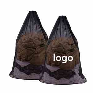 Custom Logo String Drawstring <b>Bag</b> Nylon <b>Folding</b> Cartoon Backpack for Men Women Athletic Gym Sports Workout Beach Swim - Product Image 1