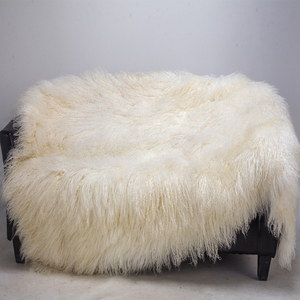 Musterexemplar Großhandel Tibetischer Schaffell-Teppich Mongolischer Teppich Tierfell-Teppich Großformatige Decke Echter Fellteppich - Product Image 2
