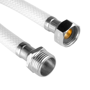 Tubo de extensión blanco Manguera de <span class=keywords><strong>metal</strong></span> tejida Rosca hembra y macho Manguera de <span class=keywords><strong>metal</strong></span> <span class=keywords><strong>flexible</strong></span> Conexión de manguera de <span class=keywords><strong>metal</strong></span> <span class=keywords><strong>flexible</strong></span> - Product Image 5