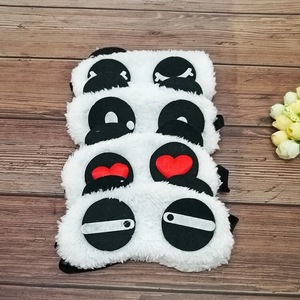 Maschere per occhi <span class=keywords><strong>Panda</strong></span> personalizzate morbide maschere per dormire in peluche con espressioni divertenti - Product Image 5