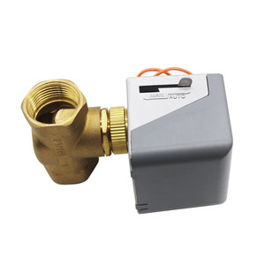 <span class=keywords><strong>Vanne</strong></span> d'eau <span class=keywords><strong>motorisée</strong></span> thermostatique à <span class=keywords><strong>3</strong></span> <span class=keywords><strong>voies</strong></span> Hotowell 24V 220V, actionneur électrique, vannes à boisseau sphérique en laiton - Product Image 1