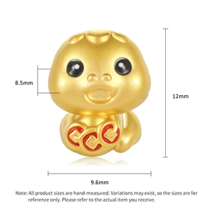เหรียญทองแดง แท่งทอง ลูกปัดลายงู สร้อยข้อมือคุณภาพสูง 24K ประดับลูกปัด ชุดเครื่องรางนักษัตร - Product Image 4