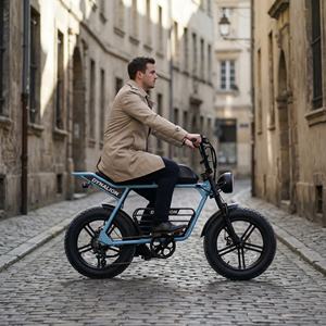 Bicicleta Eléctrica Estilo Vintage con Frenos Hidráulicos, Bicicleta Eléctrica Urbana para Desplazamientos Diarios - Product Image 2