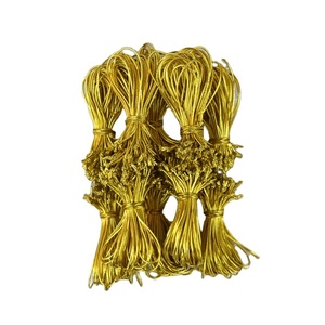 Gold <strong>Elastic</strong> Cord <strong>for</strong> Bottle Neck <strong>Tags</strong> Christmas Decoration Stretchy Durable Hanging <strong>String</strong> Custom Length Available - Product Image 2