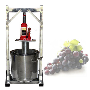 Prensa Hidráulica Manual de Acero Inoxidable Tipo Gato para Frutas, Extractor de Jugo de Uva, Prensa de Vino, Máquina Separadora de Pulpa de Frutas - Product Image 1