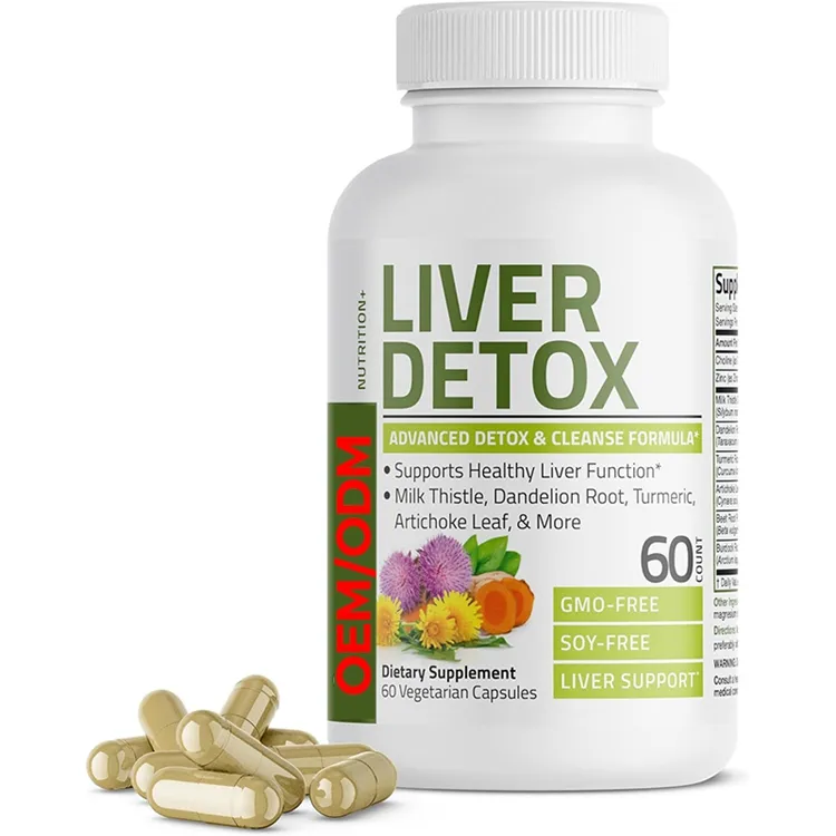 Non-GMO 60 Vegetarian Capsules Liver Detox Advanced Detox & Cleansing Formula Supports Health Liver Function