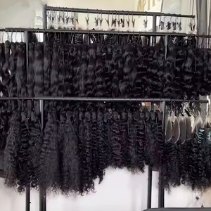 批发生双拉印度头发100% 角质层对齐人发生供体体波生发束供应商 - Product Image 5