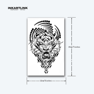 Adesivi per <span class=keywords><strong>Tatuaggi</strong></span> Semi-Permanenti Serie Animali INKARTLINK, Resistenti all'Acqua, Ecologici, Durata 15 Giorni, Design Sexy di Leone e Tigre - Product Image 6