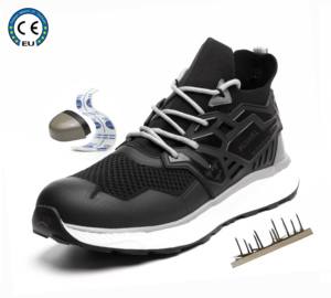 JIANKUN S1 PL SR ESD chaussures de sécurité légères antidérapantes pour hommes EVA + semelle en caoutchouc orteil en acier Anti-écrasement orteil composite hiver automne - Product Image 1