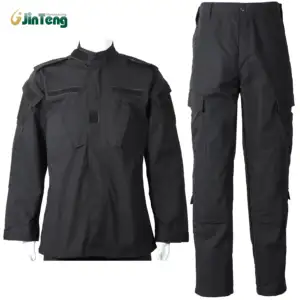 Cheap custom black security ACU combat uniform jacket and pants