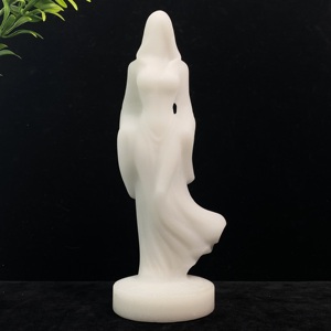 Estatua de Bruja Tallada en Cristal Natural al por Mayor, Tallado de Obsidiana para Halloween, Decoración del Hogar <span class=keywords><strong>y</strong></span> Regalo - Product Image 6