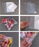 Sacs en plastique transparents refermables avec fermeture éclair, sacs à fermeture hermétique, sacs à fermeture à glissière transparents
