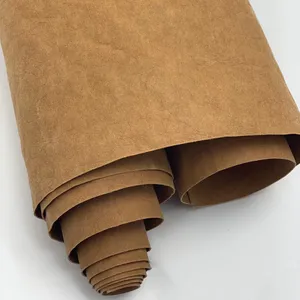 Wholesale Leather Washable Kraft Paperfor Lunch Box Customized Kraft Paper Bags Eco Friendly Faux Leather Paper Kraft for Box