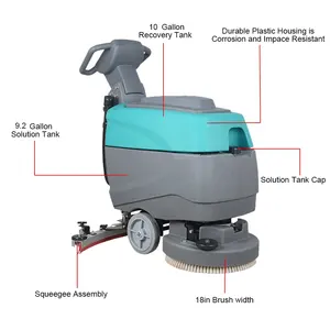 Compact Floor Scrubber C460S Cleaning Equipment For Hotel And Mall With High Efficiency