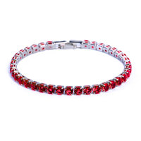 Bracelets de tennis étanches en argent, style chaîne, pour femmes et hommes, en gros, à prix abordable, avec cristaux CZ et diamants plaqués or