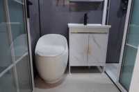 Nouvelle conception de maison préfabriquée moderne de luxe, maisonnette écologique en acier, abri mobile, pod, dôme, villa, appartement