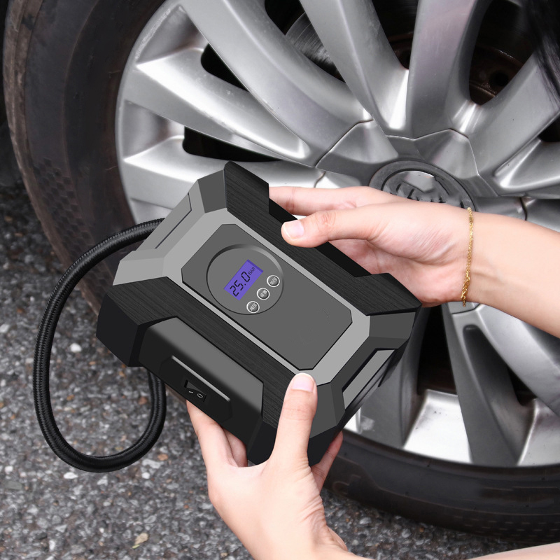150 Psi Rechargeable Air Compressor Bike Motorcycle Tires Ball Mini Electric Air Pump Portable Tire Inflator With Pressure Gauge
