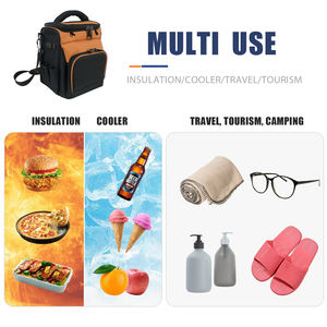 China Factory Custom 600d Canvas Lunch Thermal <b>Bag</b> <b>Insulated</b> <b>Cooler</b> for Food Delivery Letter Pattern Takeaway <b>Bags</b> Smol - Product Image 3