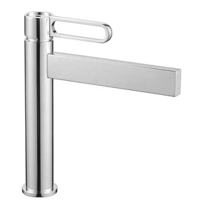 Kiểu dáng đẹp hiện đại thép không gỉ 304 duy nhất-lỗ lưu vực vòi nước hiện đại nóng/lạnh gốm đơn rỗng xử lý thiết kế hiện đại - Product Image 2