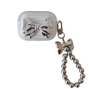 เคสแฟนทอมแบบโซ่ประดับโบว์ชุบไฟฟ้าสไตล์ฮั่นสำหรับหูฟังแอปเปิ้ลแอร์พอด 1/2/โปร 2 - Product Image 5