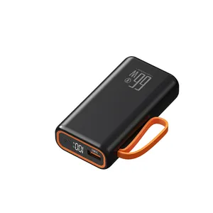 Portátil ao ar livre 10000mAh Mini PowerBank Display Digital 18W 22.5W 20W USB C Saída PD Power Bank 10000mah QC 3.0 Carregador Rápido