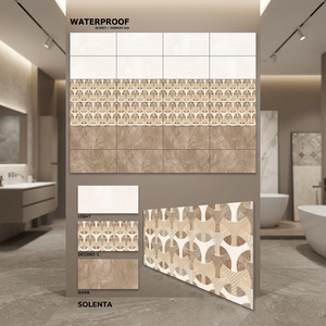 Nouvelle Vente Chaude : Carrelage Mural Céramique Marron Ravigo 12x24 30x60cm, Finition Super Brillante à Glaçure Numérique, Idéal Salle de Bain et Couloir Moderne - Product Image 4