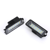 Luz de matrícula de coche de 12V, luces LED blancas para Skoda Seat Leon Ibiza VW Golf 4 5 6 7 Passat CC Polo Scirocco