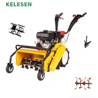 Motoculteur diesel KELESEN pour jardin et agriculture, mini-tracteur rotatif, machine de désherbage agricole