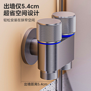 ก๊อกน้ำควบคุมสองทาง Toilet Companion ขนาด 1/2 นิ้ว เกลียวใน สแตนเลส พร้อมสายโค้งงอ สำหรับใช้ในครัวเรือน - Product Image 3