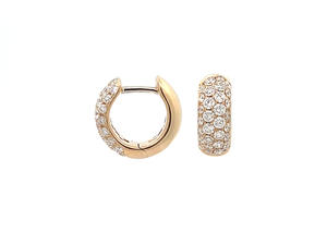 ต่างหูแบบห่วงประดับเพชรทรงรี ทองคำขาว 18K เครื่องประดับหรูหรา ป้องกันการแพ้ สำหรับผู้หญิง - Product Image 5