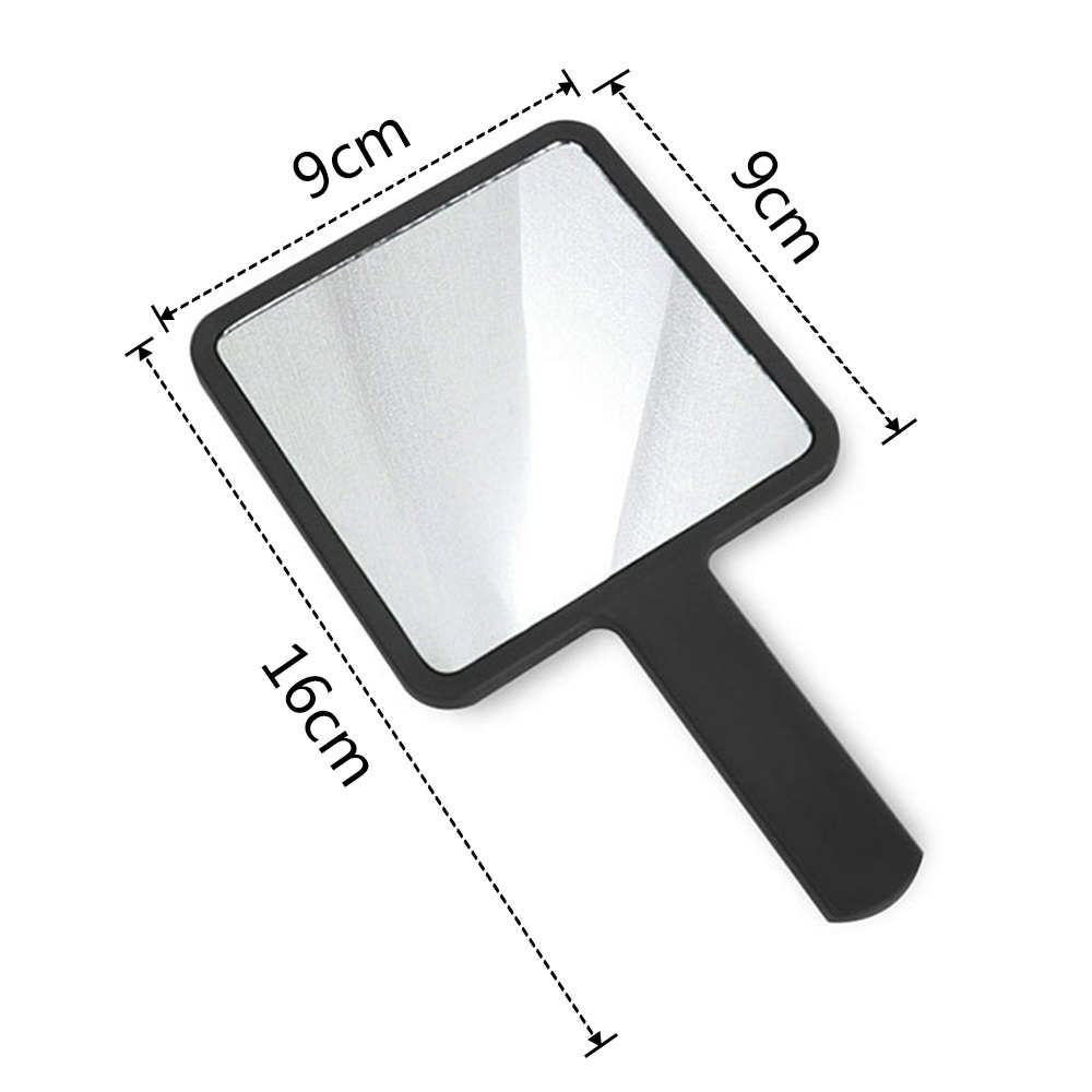 Black makeup mirror