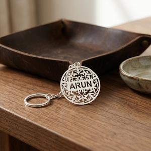 Silver Plated Brass Metal Fashion Handmade Keychain - Product Image 2