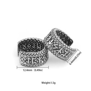 Pendientes Vikingos <span class=keywords><strong>de</strong></span> Acero Inoxidable 316L al por Mayor, con Diseño <span class=keywords><strong>de</strong></span> Mjolnir, Martillo <span class=keywords><strong>de</strong></span> Thor, Lobo, Valknut y Ancla, Resistentes al Deslustre, Listos para Enviar - Product Image 3