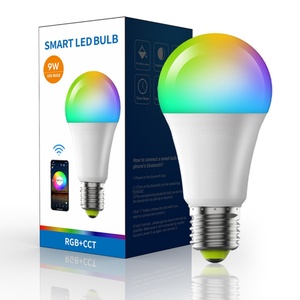 RGBW Smart LED <b>Bulb</b> 9W/10W <b>Remote</b> <b>Control</b> E27/B22 Multi Color & Tunable White 800lm - Product Image 2