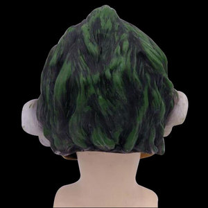 Máscara <span class=keywords><strong>de</strong></span> Payaso Divertida para Halloween y Navidad, Boca Grande, Cabello Rojo, Terrorífica, Anime, Látex, Máscara Completa del Joker Asesino - Product Image 2