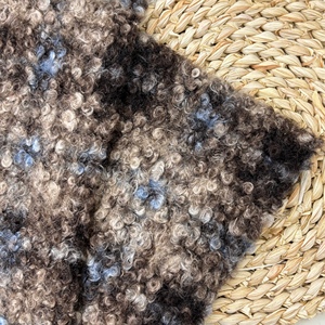 Nouveau design, <span class=keywords><strong>tissu</strong></span> extensible imprimé en fausse fourrure bouclée Teddy, doux, tricoté, aspect <span class=keywords><strong>laine</strong></span>, 100% polyester, tendance - Product Image 2