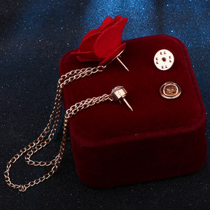 Broche de aleación estilo coreano con borlas, camelia y flor de rosa de tela hecha a mano, accesorio <span class=keywords><strong>para</strong></span> ramo de boda, abrigo o <span class=keywords><strong>vestido</strong></span> formal - Product Image 3