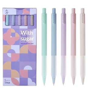 ซันชิ ชูการ์ ซีรีส์ปากกาพลาสติกแบบคลิกคุณภาพสูง 0.5 มม. แกนสีดำ เขียนลื่น <span class=keywords><strong>ง</strong></span>่ายต่อการเขียน ปากกาสำหรับนักเรียน แก้โจทย์ข้อสอบ - Product Image 5