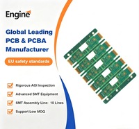 PCB Multilayer 4-Lapisan dengan Perlakuan Permukaan Pelapisan Emas Dua Sisi untuk Keyboard PCB