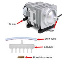 Oxygène Compresseur D'air Électromagnétique 160W Aco-009E Pompe À Air Pour Laser machine 6090 6040 1390